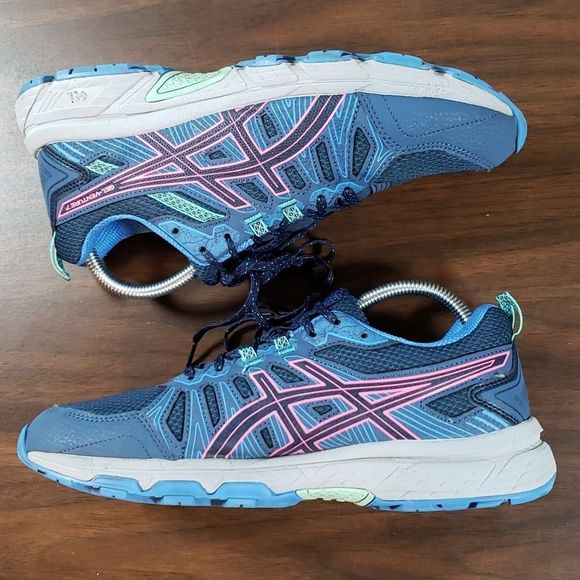 ASICS Gel-Venture 7 Running Shoe Peacoat/Hot Pink Size 10 - Picture 3 of 7